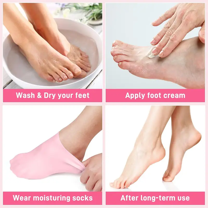Moisture Silicone Gel Spa Socks for Soft Feet