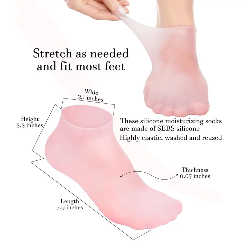 Moisture Silicone Gel Spa Socks for Soft Feet