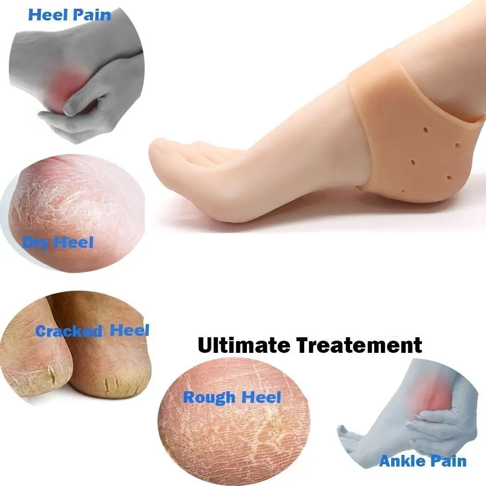 Combo of Silicone Gel Heel Pads + Toe Heel Pad