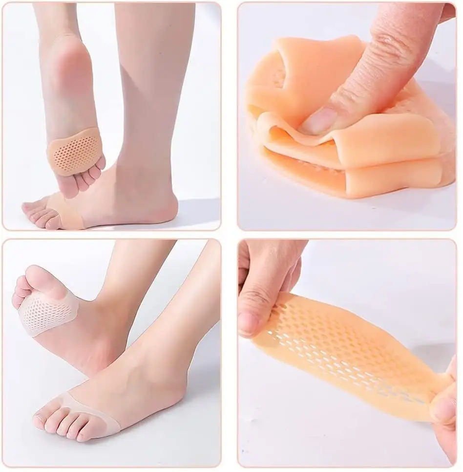 Combo of Silicone Gel Heel Pads + Toe Heel Pad