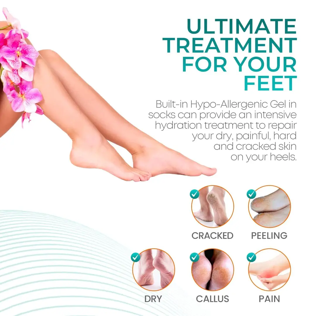 Combo of Silicone Gel Heel Pads + Toe Heel Pad