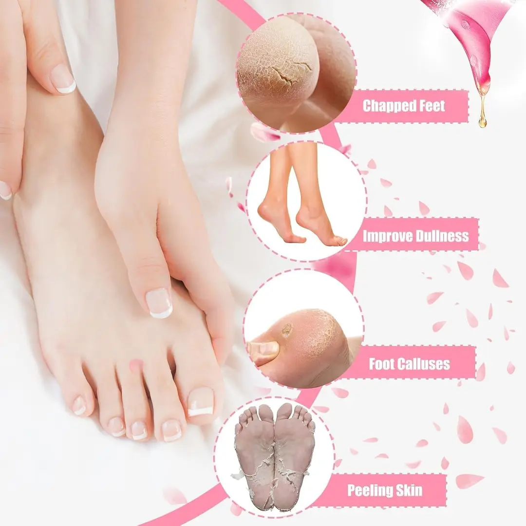 Moisturizing Silicone Spa Gel Heels Socks for Cracked Feet