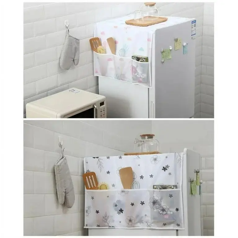 6 Pockets Dustproof and Waterproof EVA Refrigerator Cover