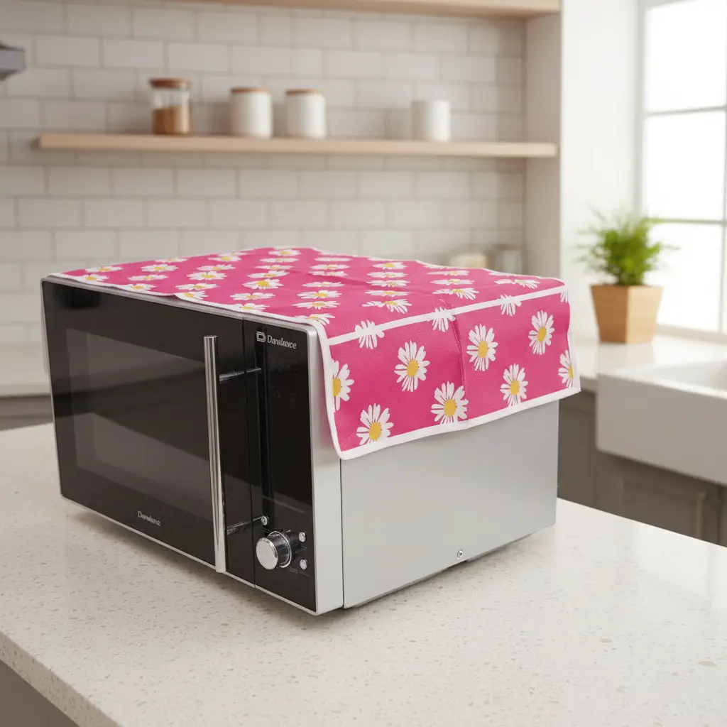EVA Printed Microwave Oven Cover with Pockets