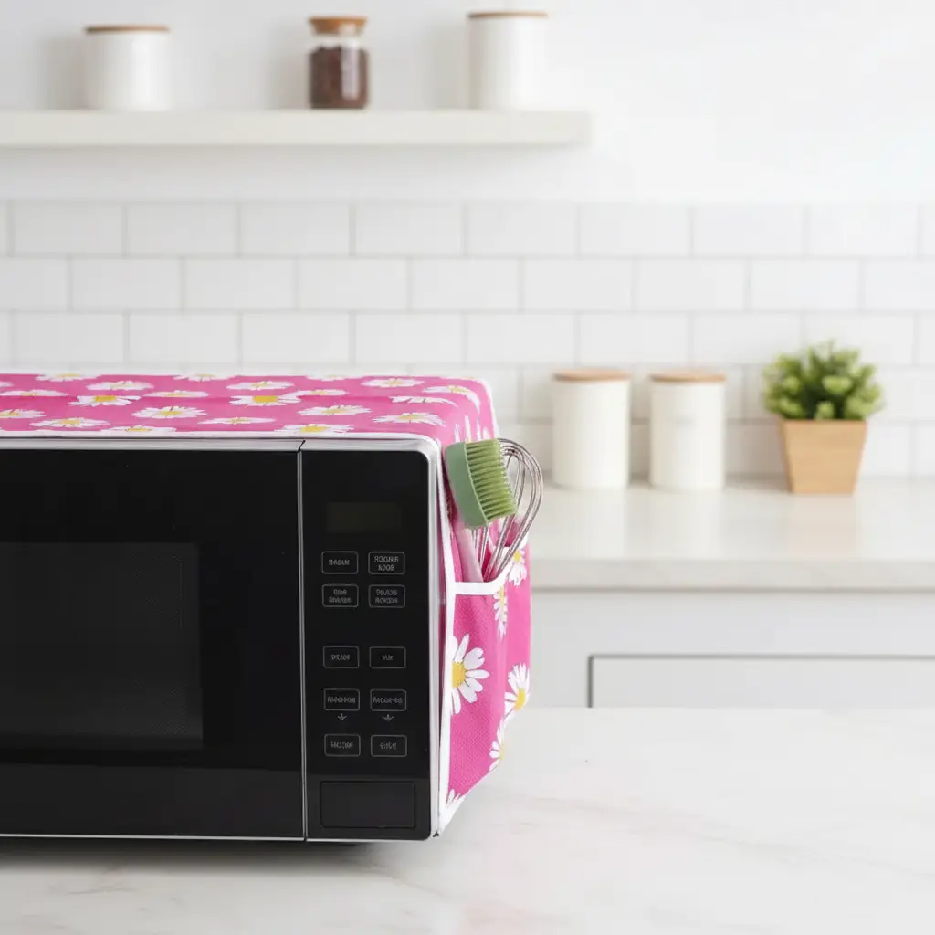 EVA Printed Microwave Oven Cover with Pockets