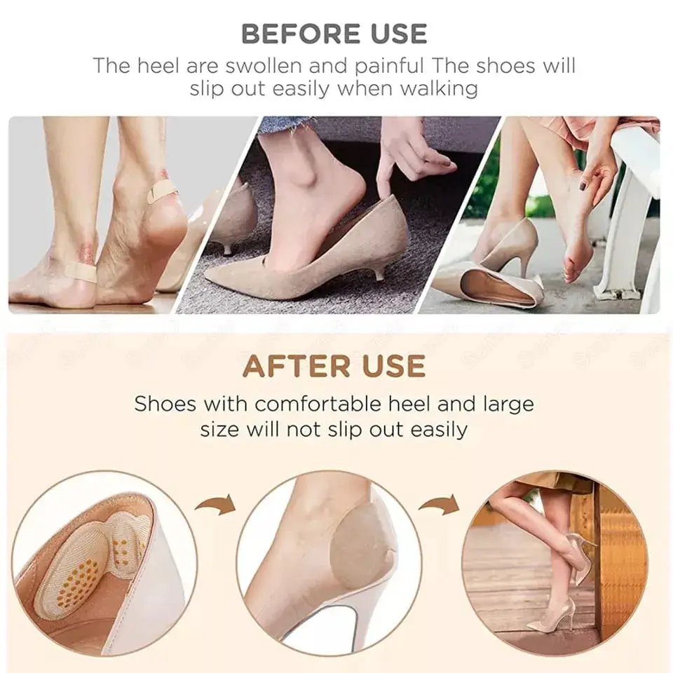 2 Pcs Soft Orthopedic Insoles | Insole Anti-slip Shoe Grip Anti Skid Shoe Cushion