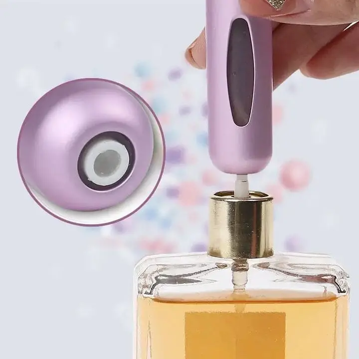 2 Pcs Reusable Travel Perfume Refillable Travel Bottle 5ml