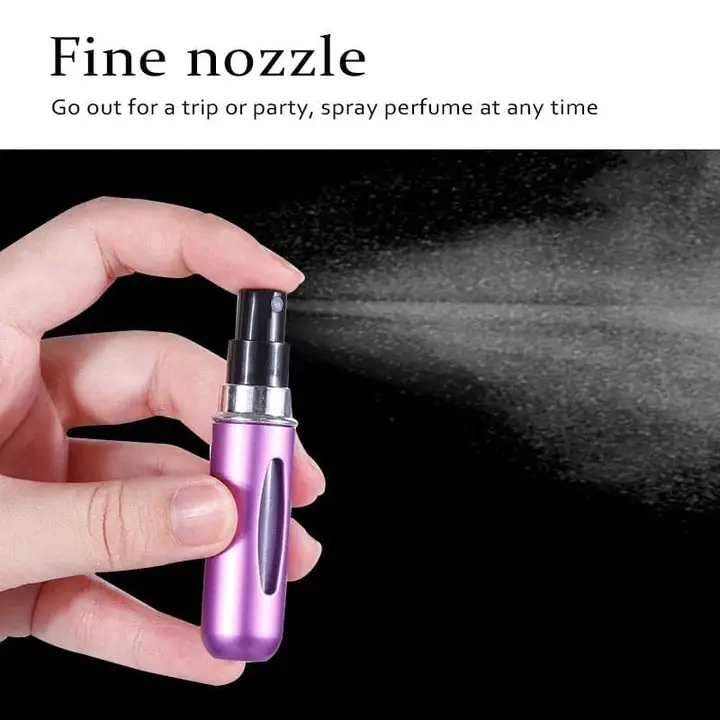 2 Pcs Reusable Travel Perfume Refillable Travel Bottle 5ml