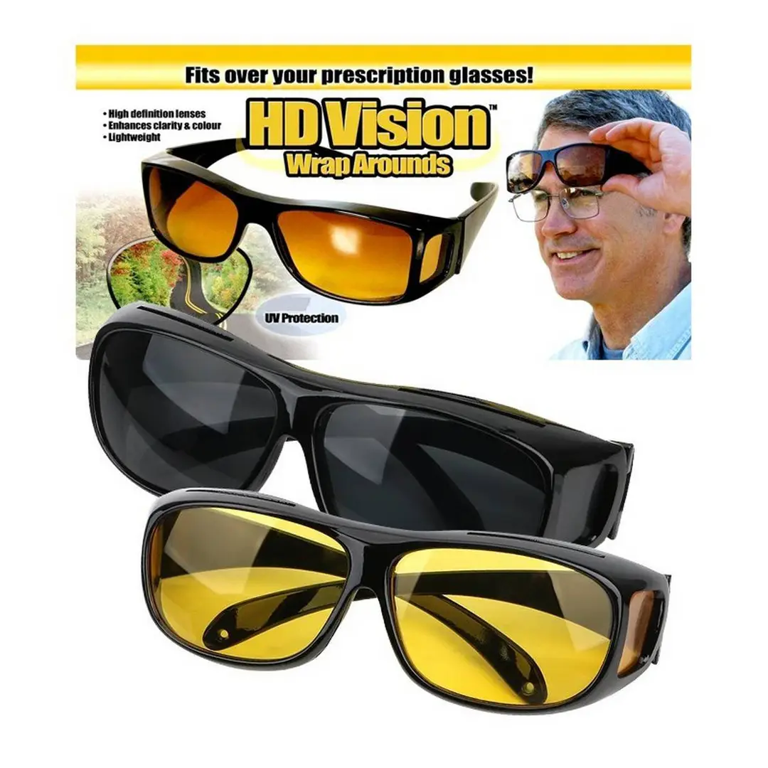 Pack of 2 HD Night Vision Glasses for Day Night Driving