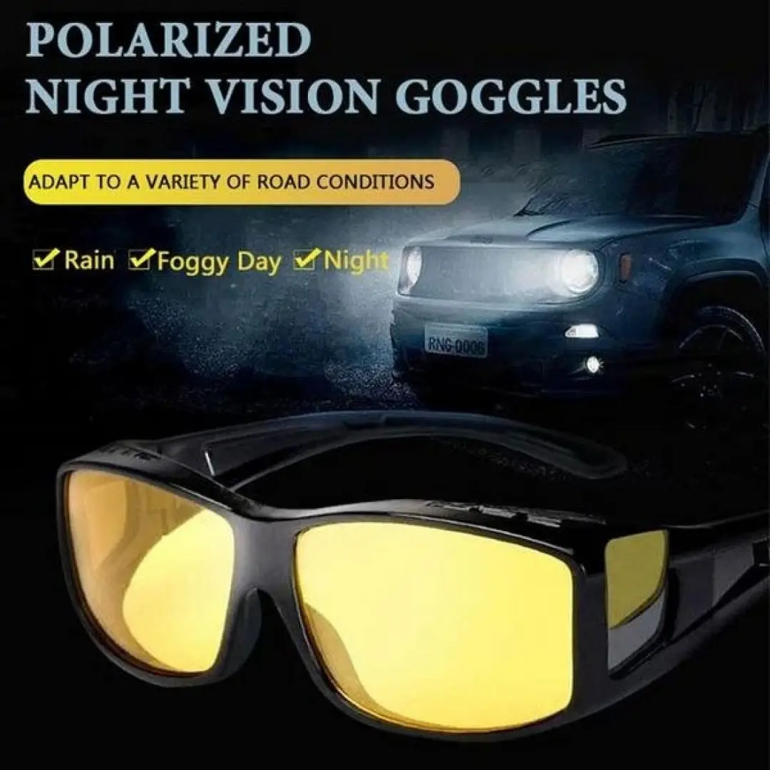 Pack of 2 HD Night Vision Glasses for Day Night Driving