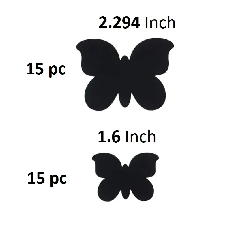 30 Pcs Wooden Butterfly Wall Decor