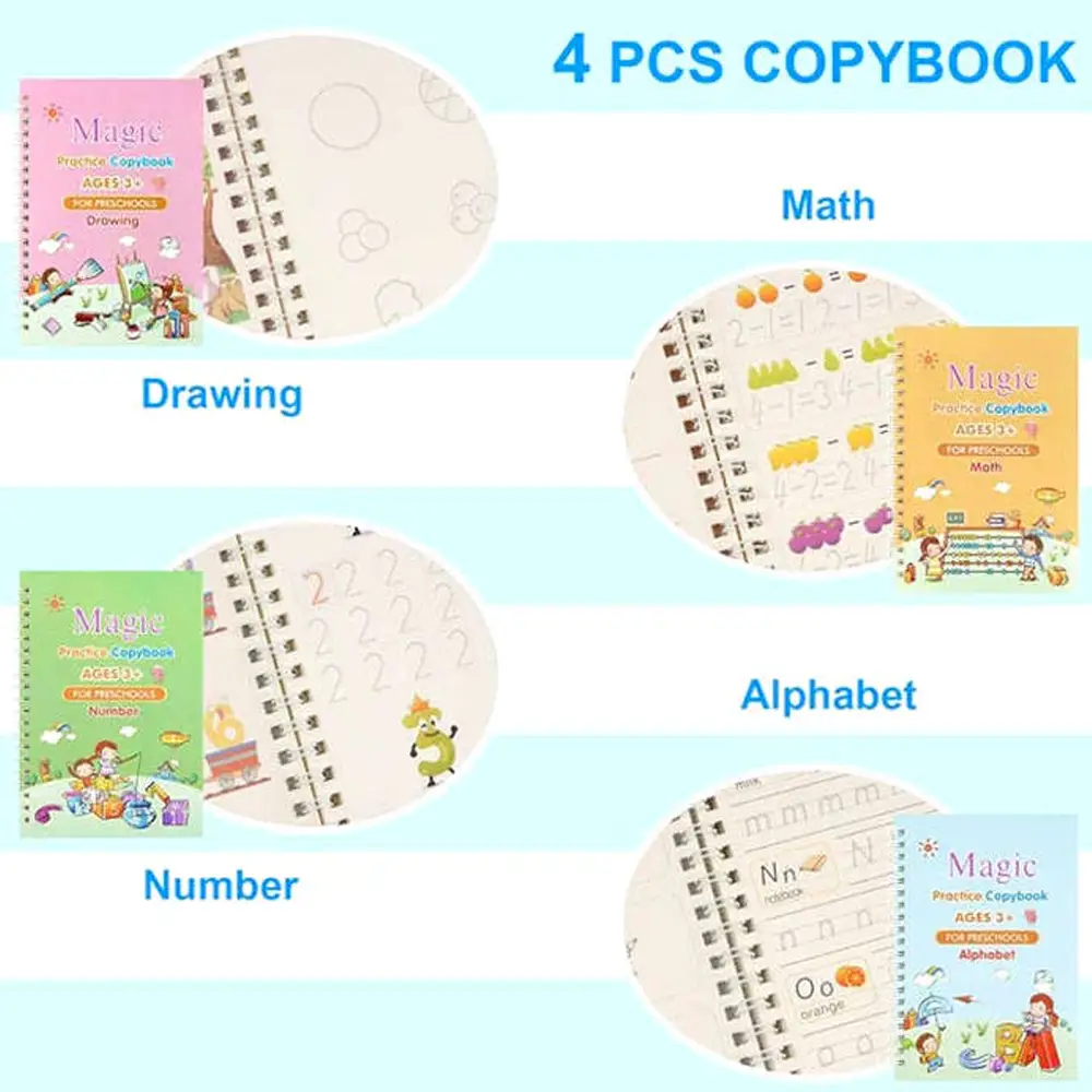 Sank Magic Practice Copybook Set for Kids 3+