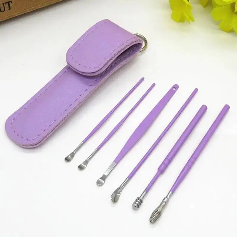 6 Pcs Ear Cleaning Tool Kit, Ear Pick Tools, Wax Removal Kit