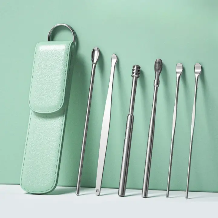 6 Pcs Ear Cleaning Tool Kit, Ear Pick Tools, Wax Removal Kit