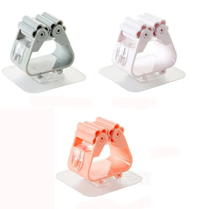 3 Pcs Wall Mounted Mop Organizer Holder | Mop Broom Holder