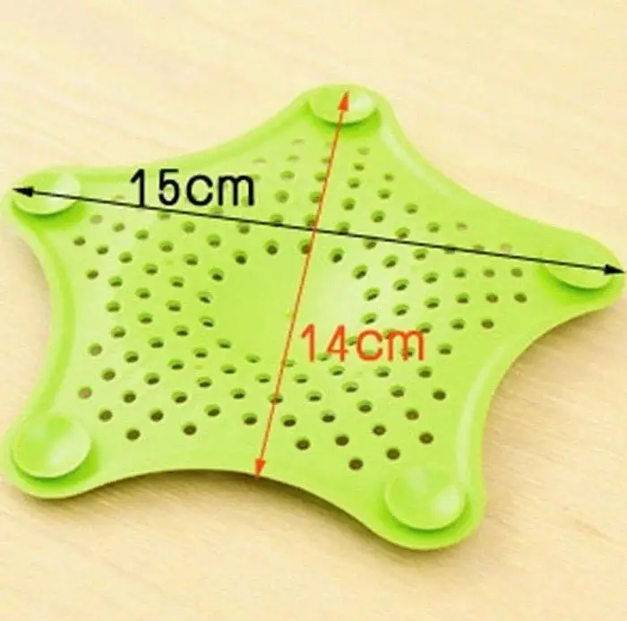 3 Pcs Silicone Star Shape Drain Strainer for Kitchen Sink & Bathroom
