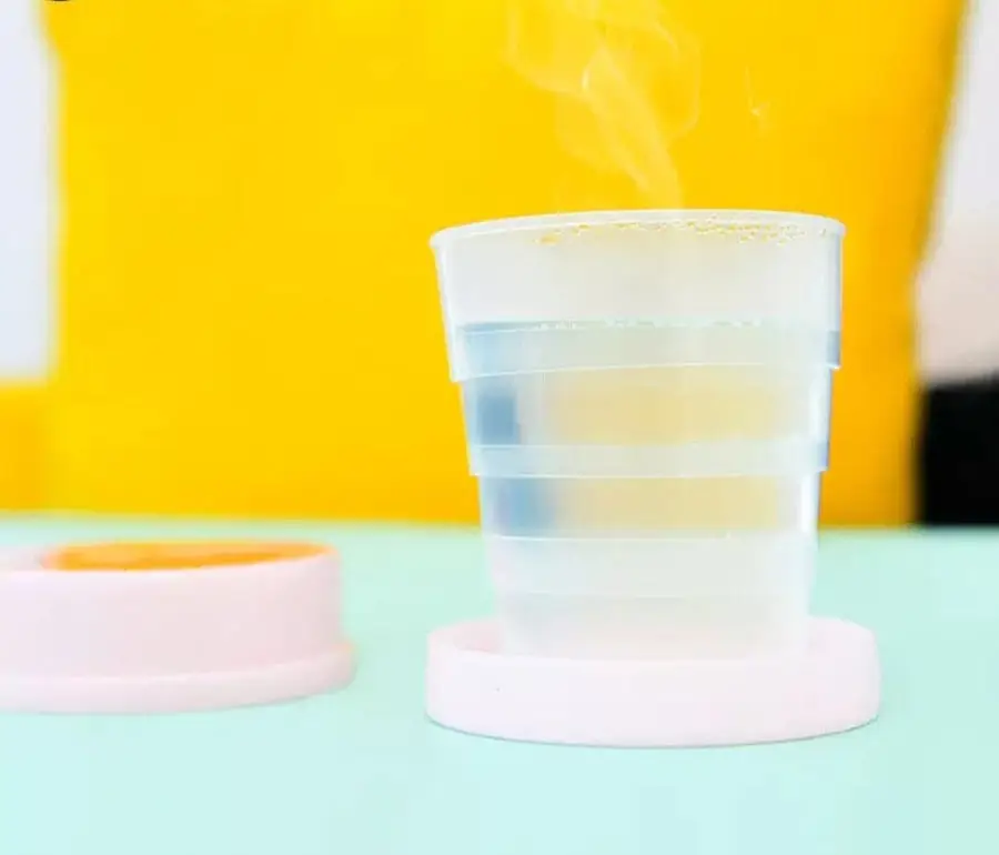 1 Pc Folding Magic Water Cup, Kids Cartoon Drinking Cup