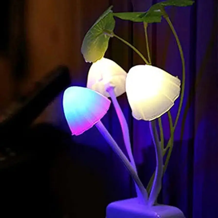 (Pack of 2) Automatic Sensor Mushroom LED Night Light
