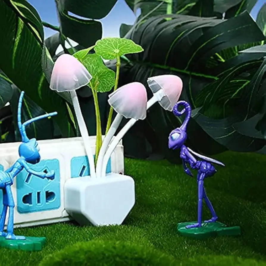 (Pack of 2) Automatic Sensor Mushroom LED Night Light