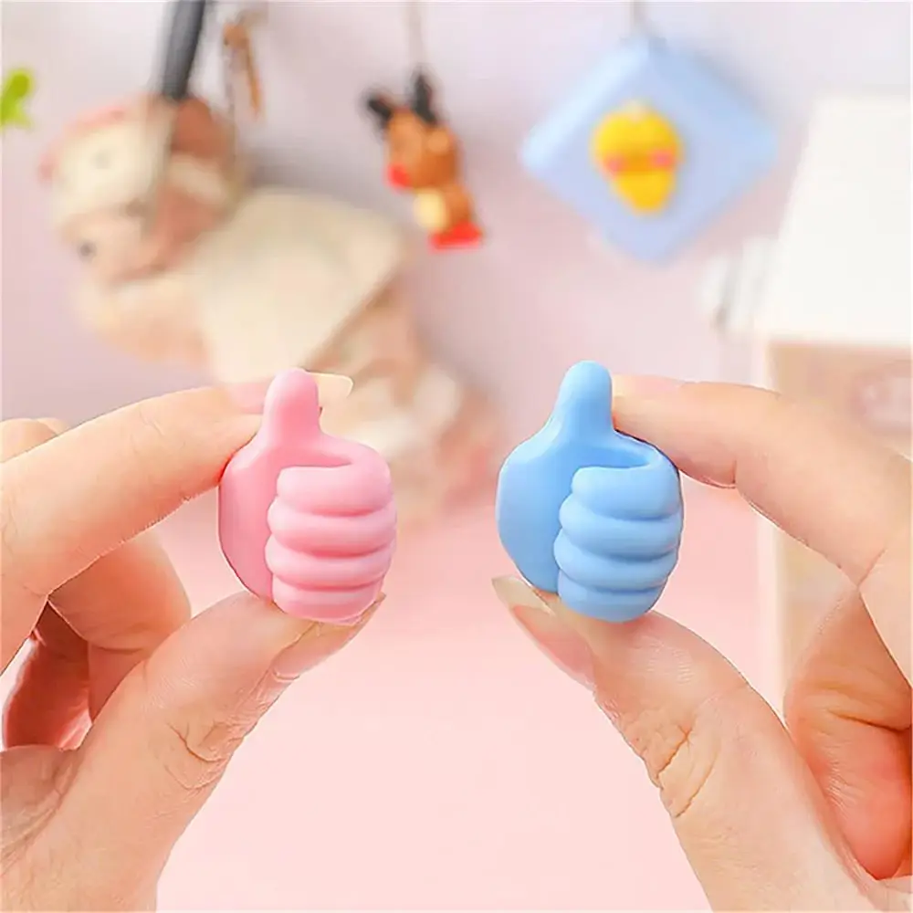10 Pcs Silicone Thumb Hooks Wall Mount Hooks