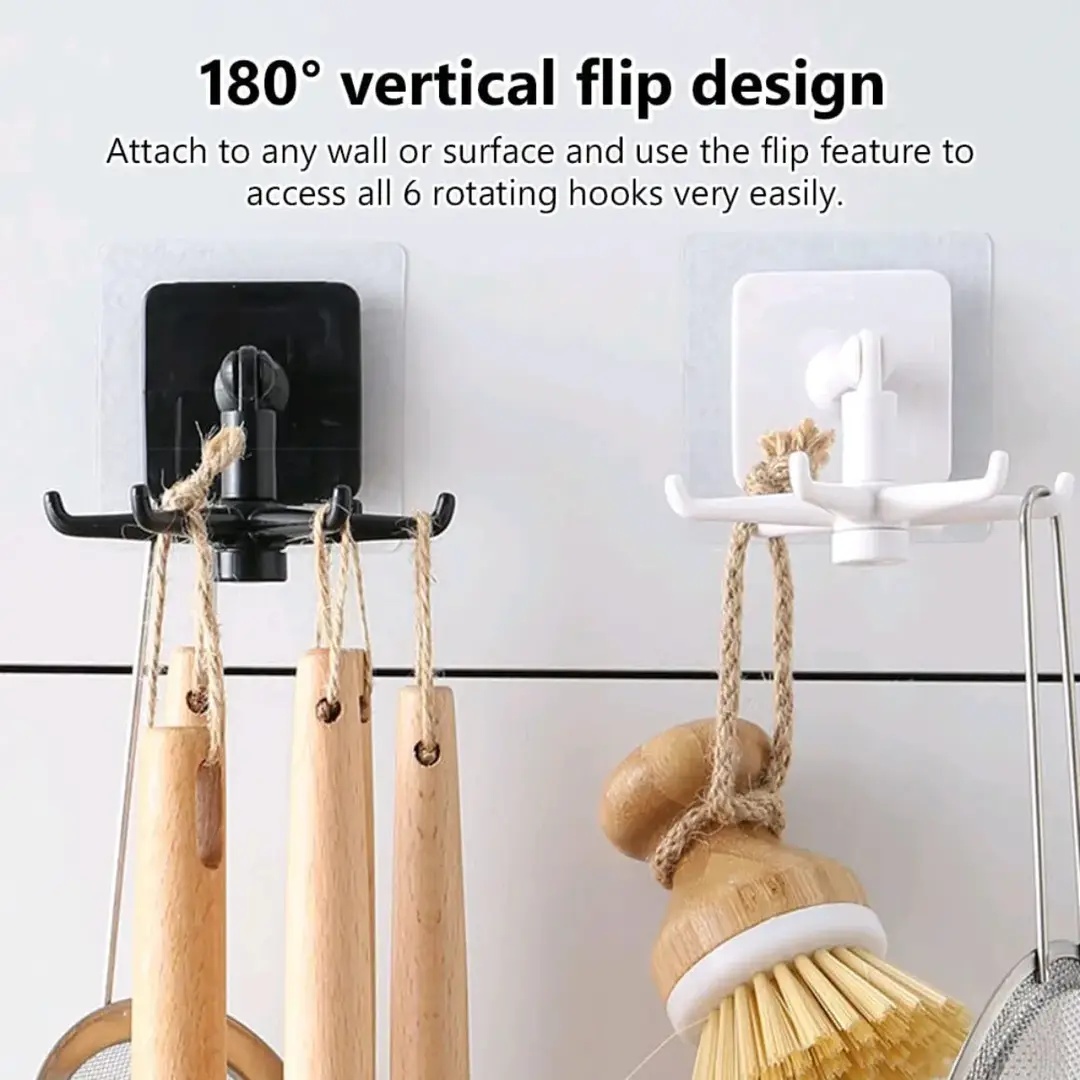 360 Degree Self-Adhesive Wall Mount Hook