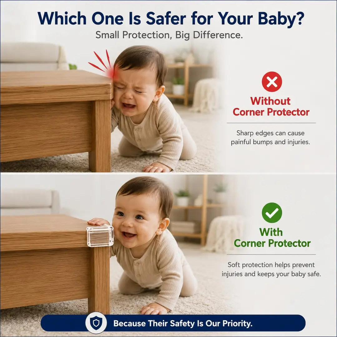 4 Pcs Silicone Table Corner Protector For Baby Safety Edge Guard