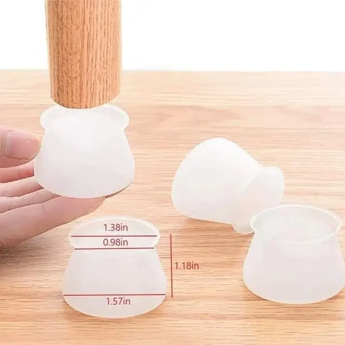4 Pcs Silicone Chair Leg Cap | Chair Leg Floor Protectors