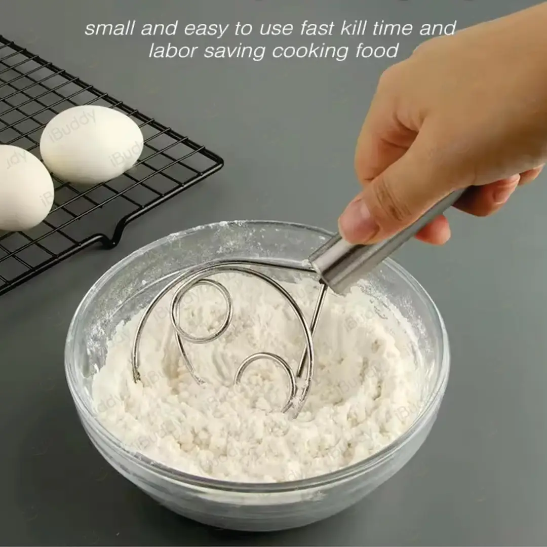 Manual Atta Maker Stainless Steel Dough Mixer, Hand Mixer with Hanging