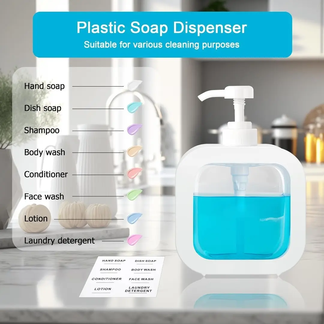 Hand Wash Dispenser Bottle Shampoo Liquid Bottle 500ML