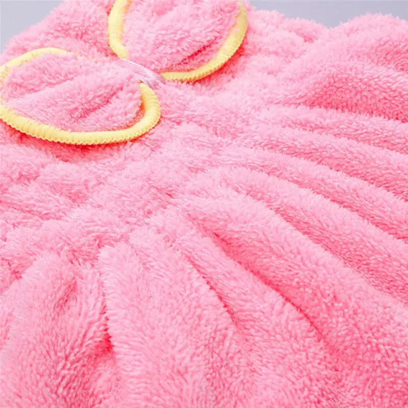 Super Absorbent Butterfly Hair Drying Cap Bath Towel
