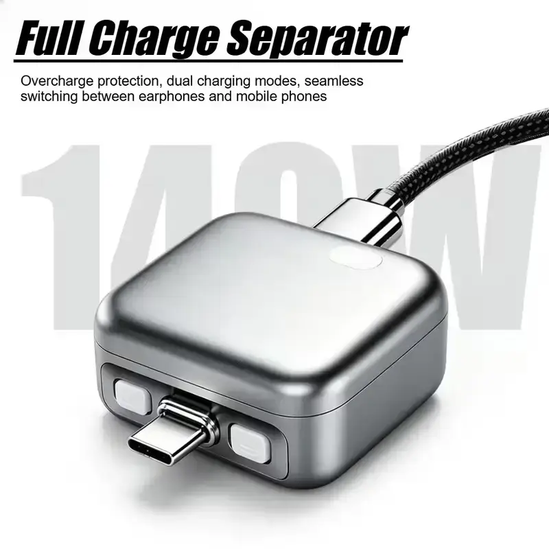 Smart Auto Power Off Charger Protector 140W with AI Full Charge Disconnect Function