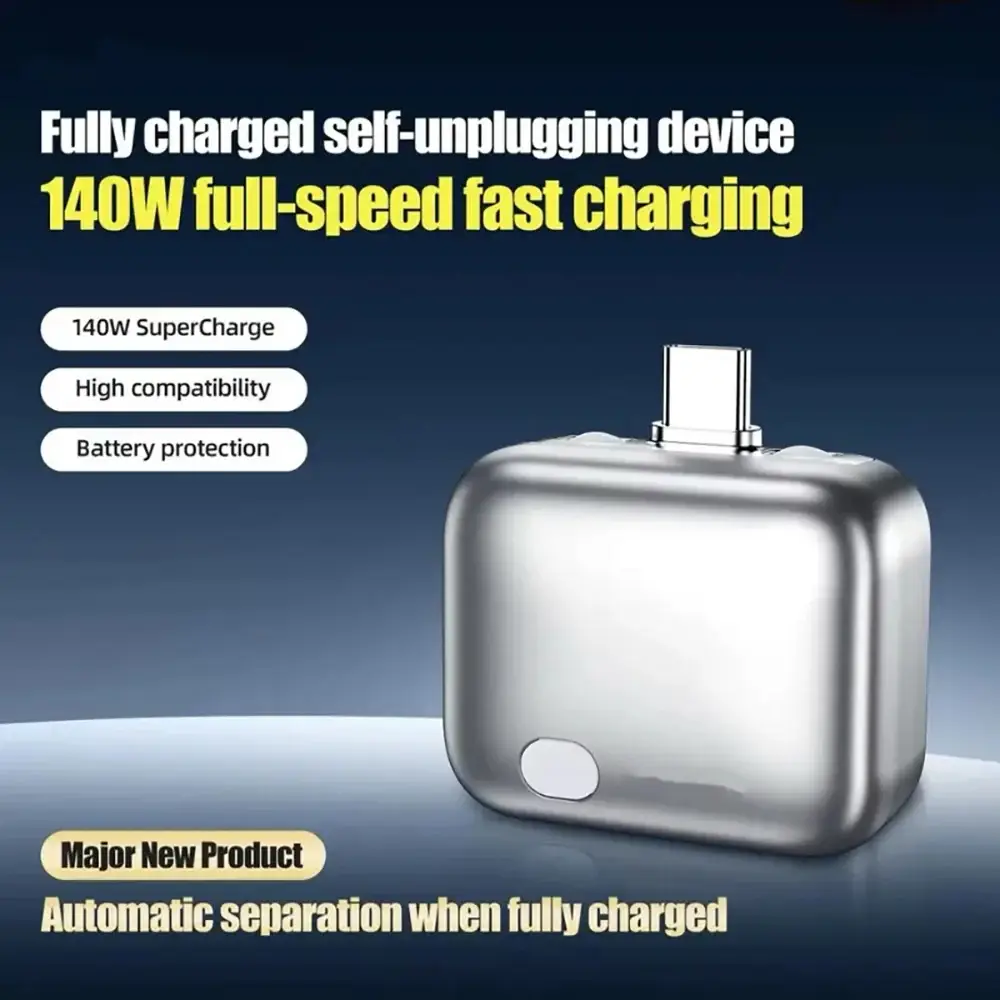 140W Smart Auto Stop Charging Adapter for USB C Cable
