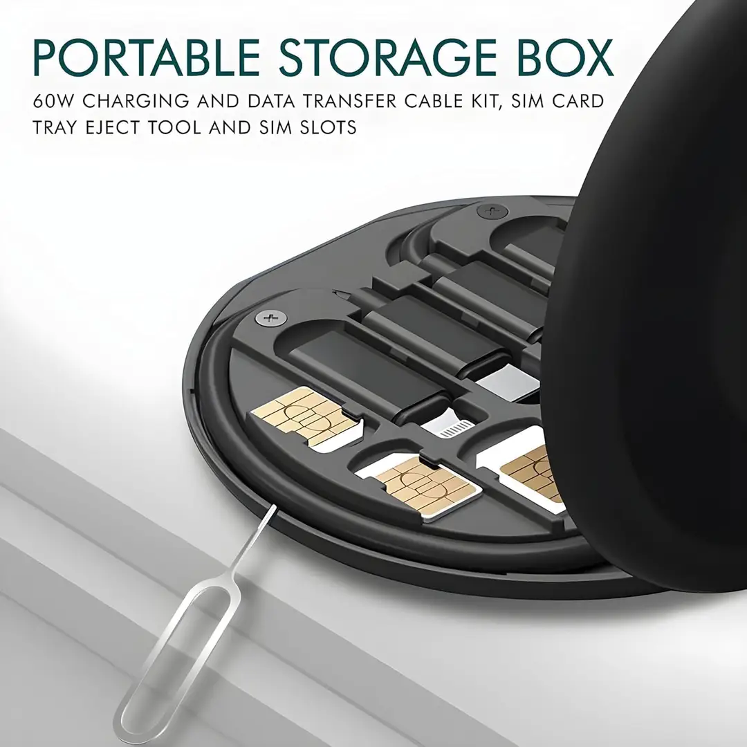 60W Multifunctional Fast Charging Data Cable Kit 5 in 1