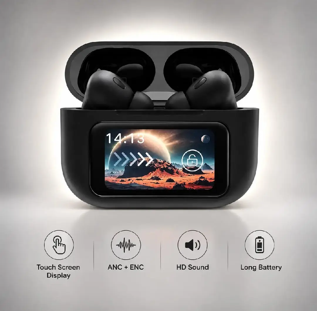 Black In-built Microphone 132 Earbuds