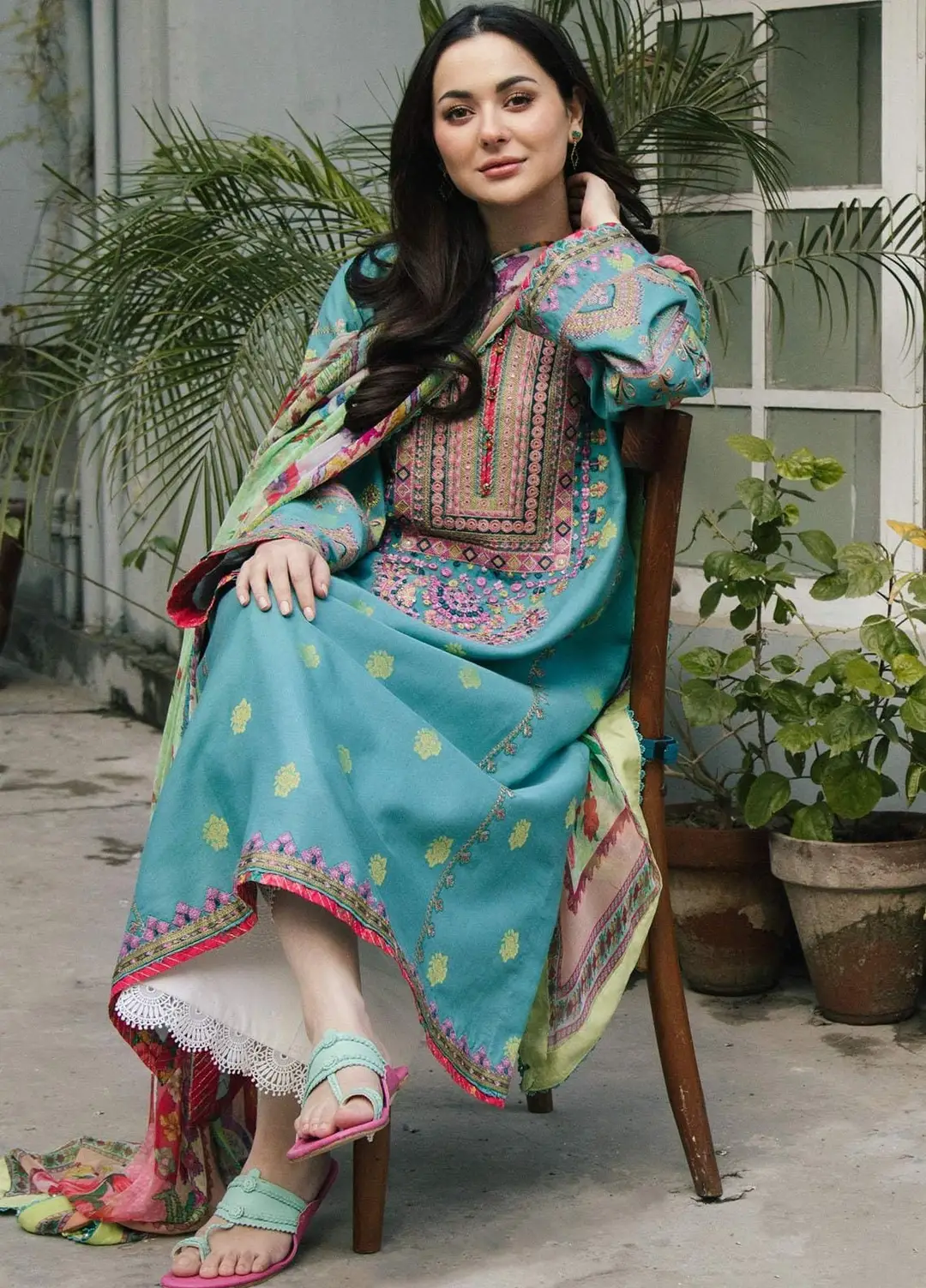 3 Pcs Women's Unstitched Embroidered Suit