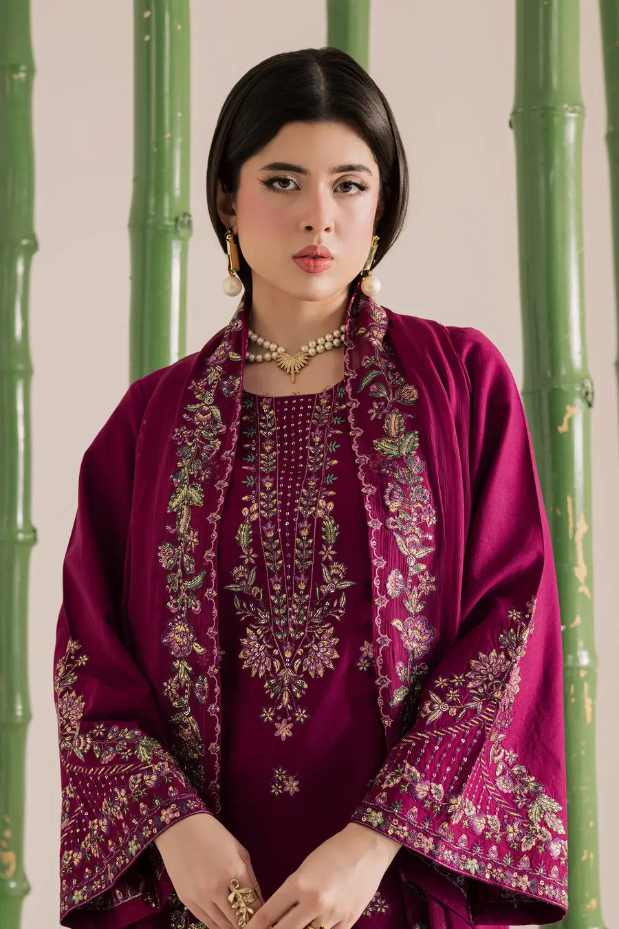 3 Pcs high demand winter collection Women's Unstitched full heavy Embroidered Suit
