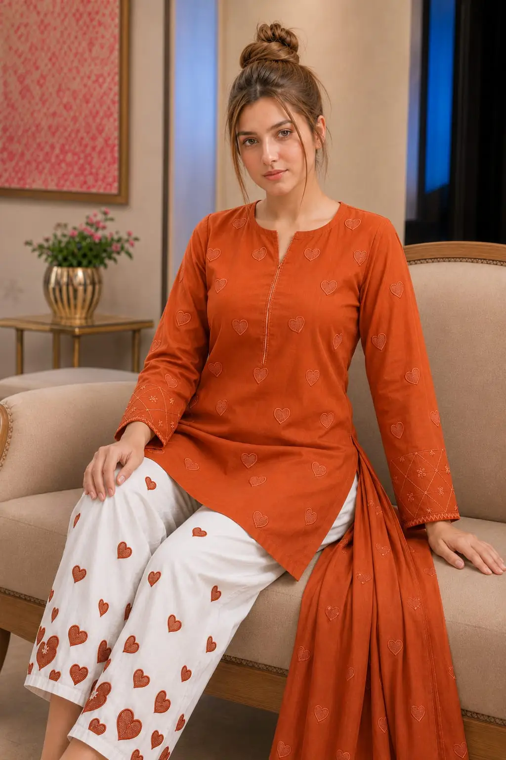 3 Pcs Women's Unstitched Embroidered Suit breeza limited edition high trending