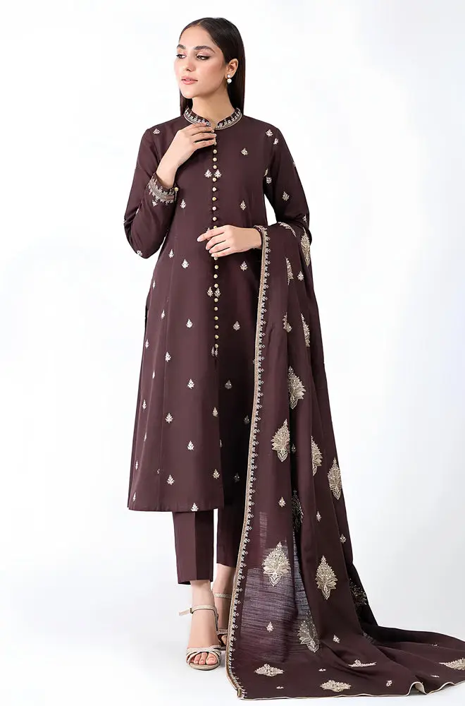 3 Pcs Women's Unstitched Embroidered *BRAND: KAYSERIA*