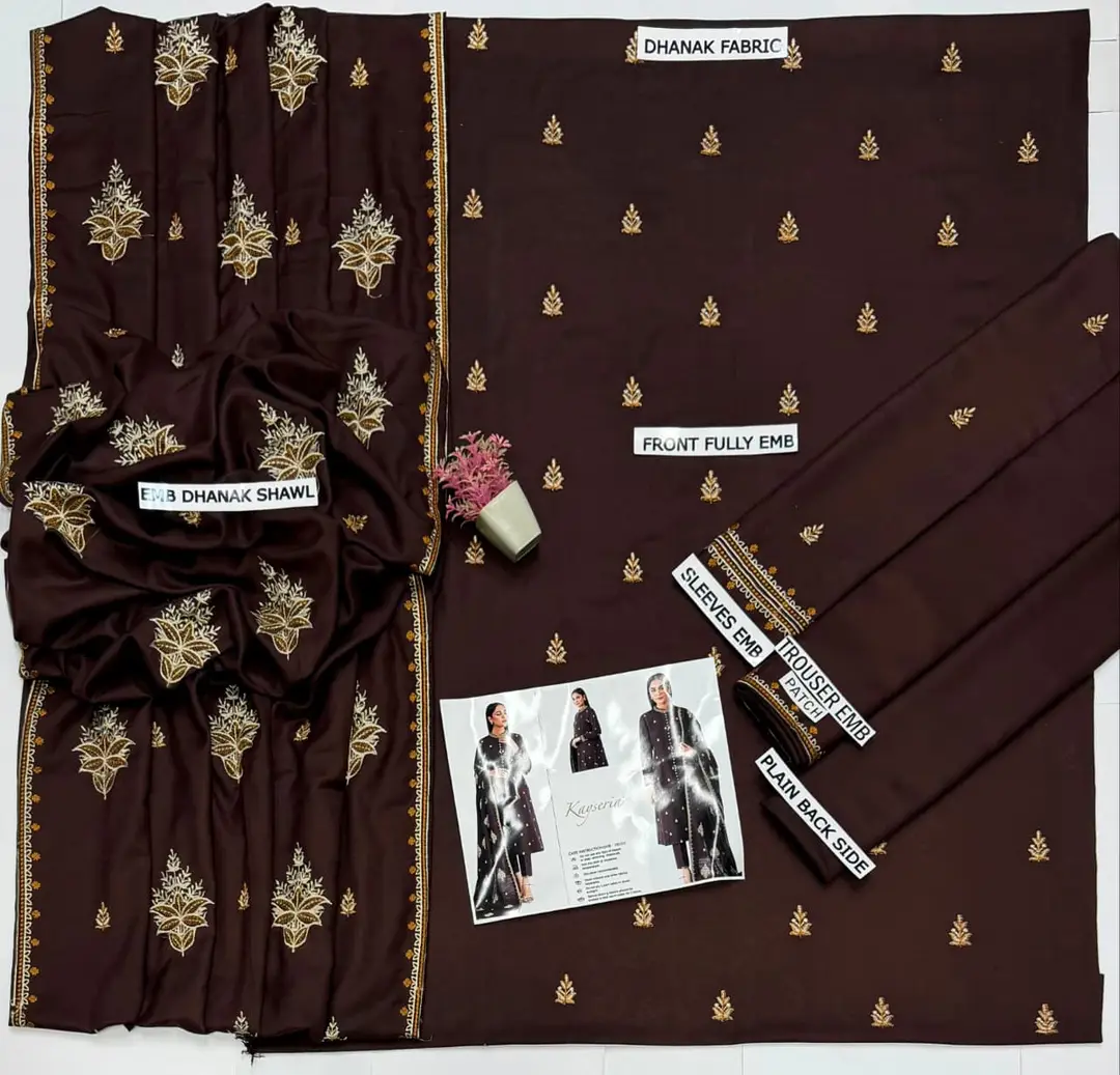 3 Pcs Women's Unstitched Embroidered *BRAND: KAYSERIA*