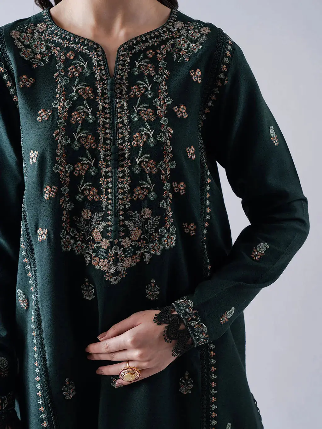 3 Pcs Women's Unstitched Embroidered Suit*BRAND: ASIM JOFA*