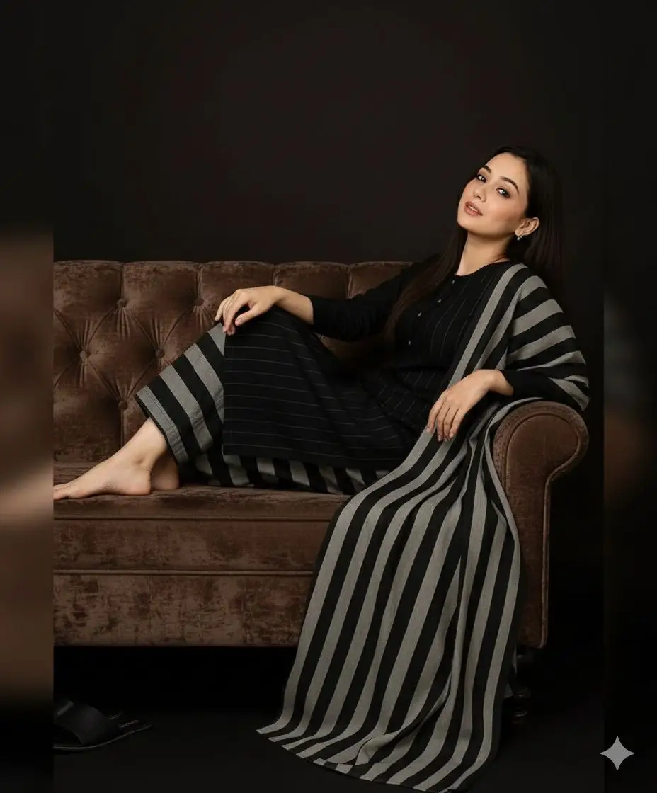 3 Pcs Women's Unstitched Printed Suit(bf)