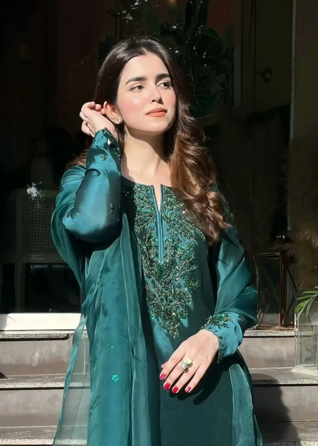 3 Pcs Women's Unstitched Embroidered Suit(skf)