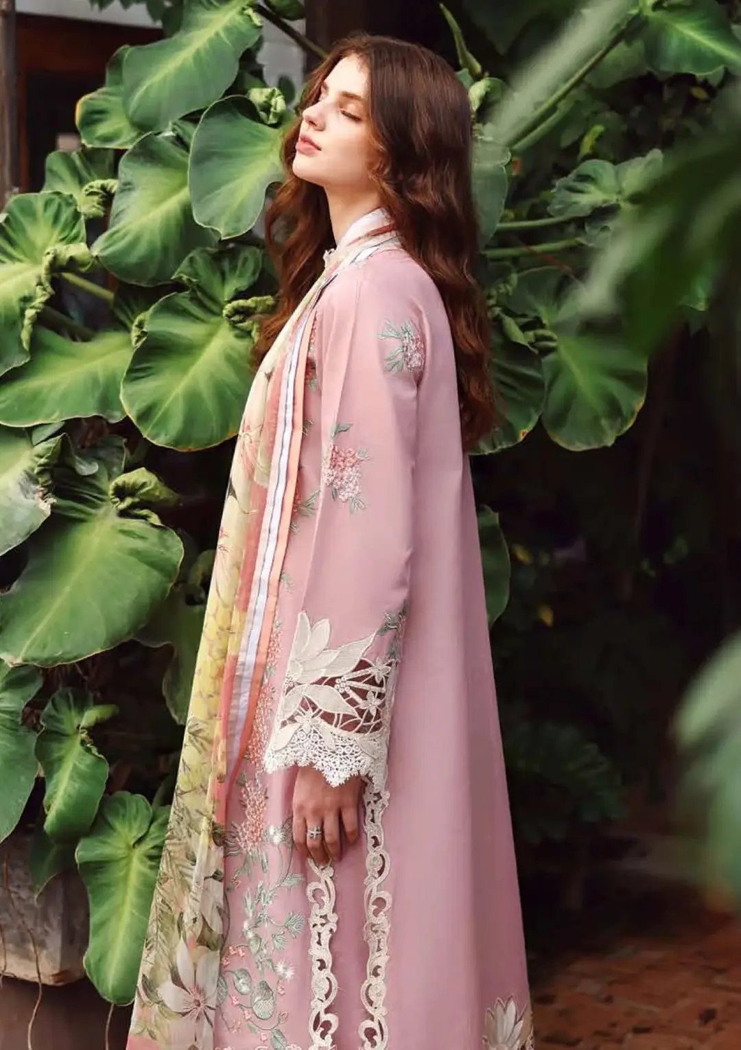 3 Pcs Women's Unstitched Embroidered Suit(f&f)
