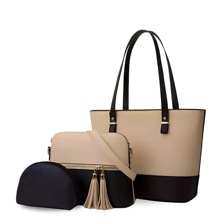Women's Faux Leather Embroidered Tote Bags