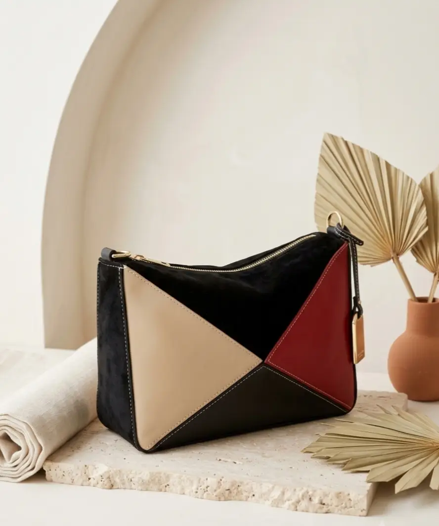 Girl's Faux Leather Quilted Tote Bags