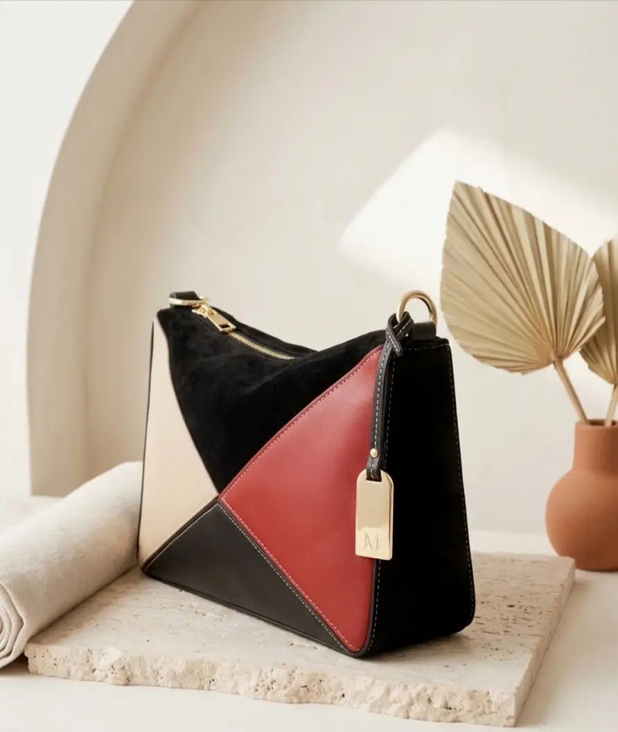 Girl's Faux Leather Quilted Tote Bags