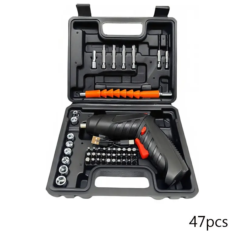 47 Pcs Cordless Electric Screwdriver Set Rechargeable