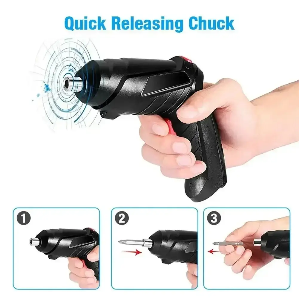 47 Pcs Cordless Electric Screwdriver Set Rechargeable