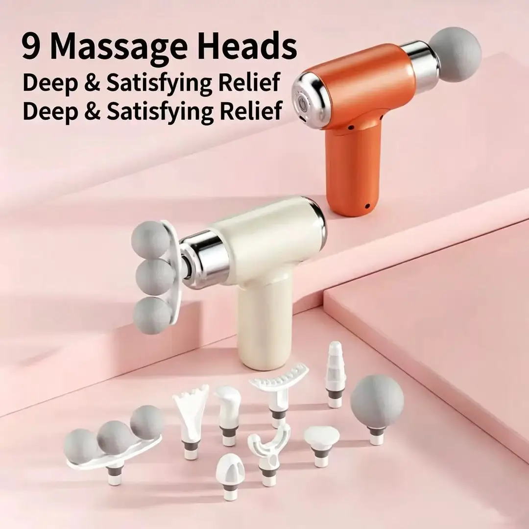 Mini Massage Gun 3 Head Deep Tissue Muscle Massager