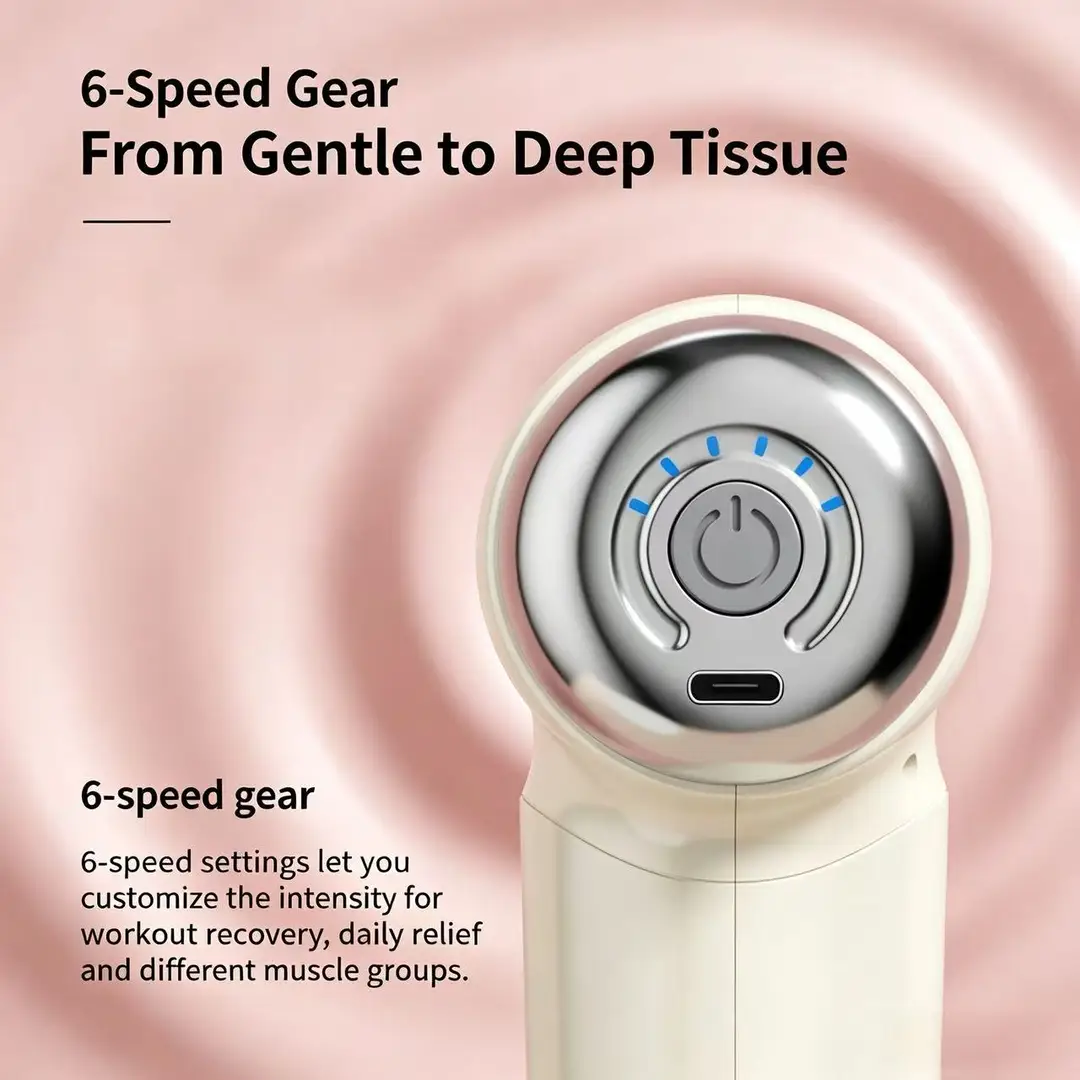 Mini Massage Gun 3 Head Deep Tissue Muscle Massager